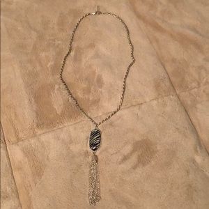 Zebra pendant necklace